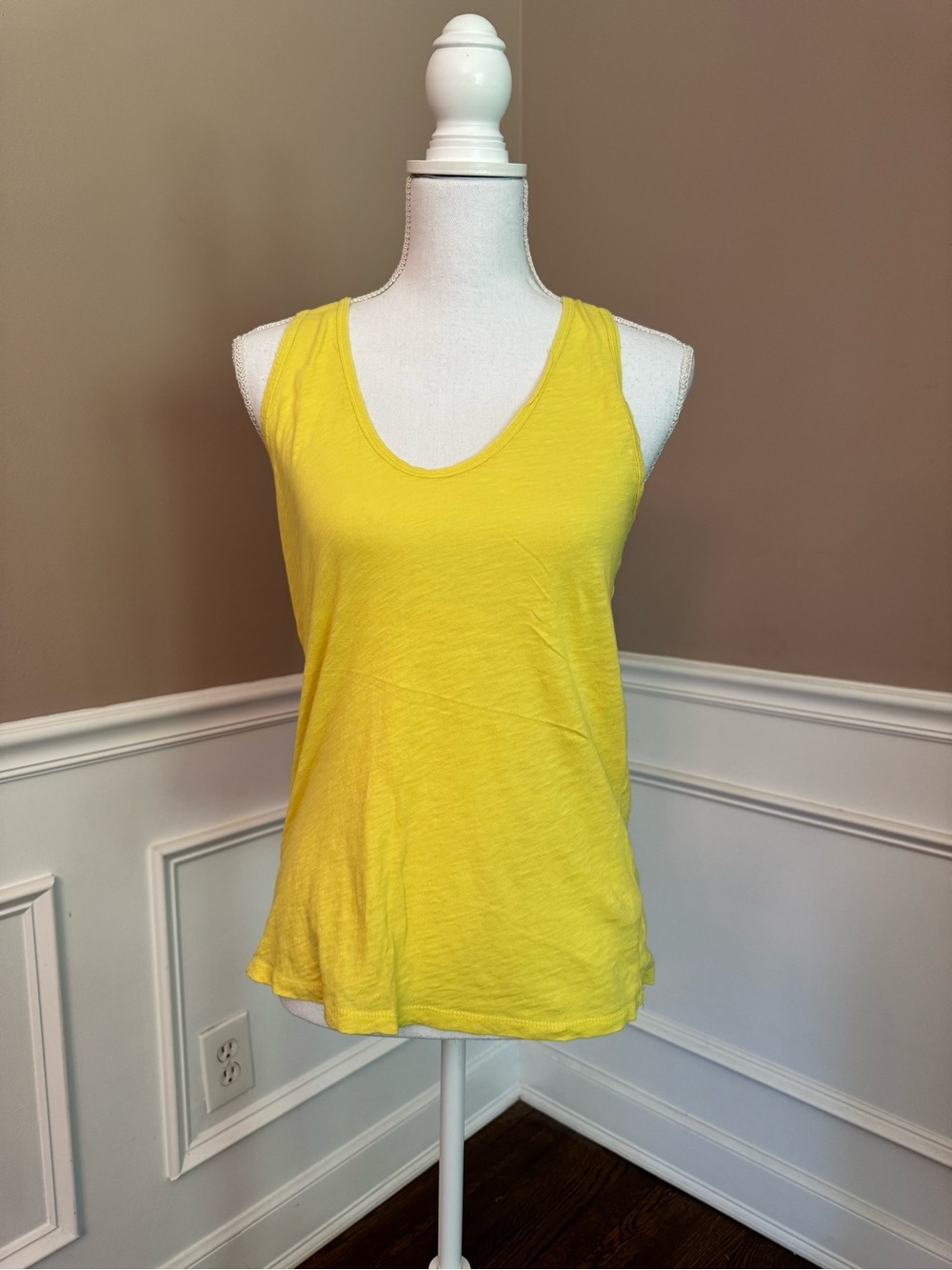 J.Crew Yellow Vintage Cotton Tank Top - Size Small